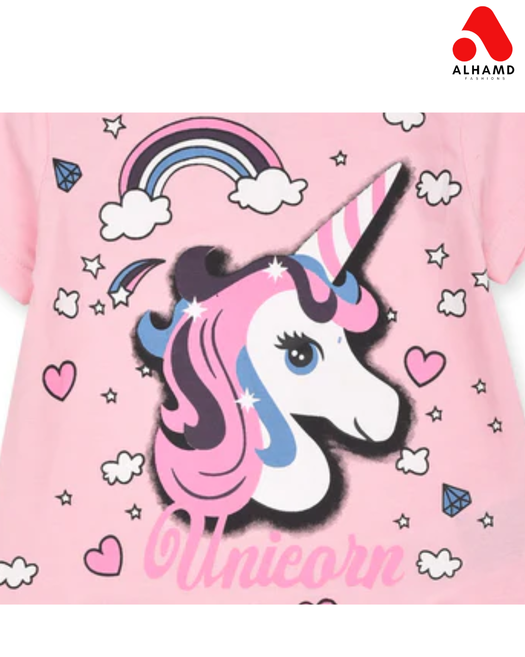 Pink Unicorn | Girls | Top