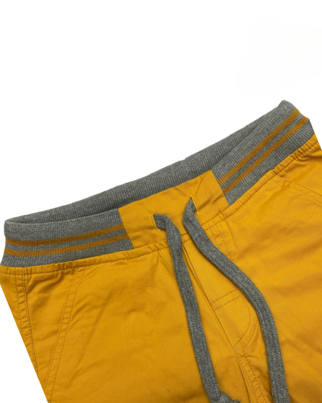 H&M | Self Printed Texture with Red Strips| Boys Shorts| Yellow