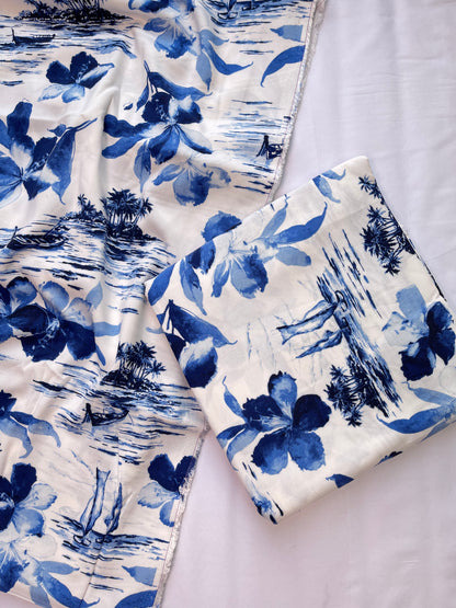 Premium Self Linen | Printed 2 pc | Allover