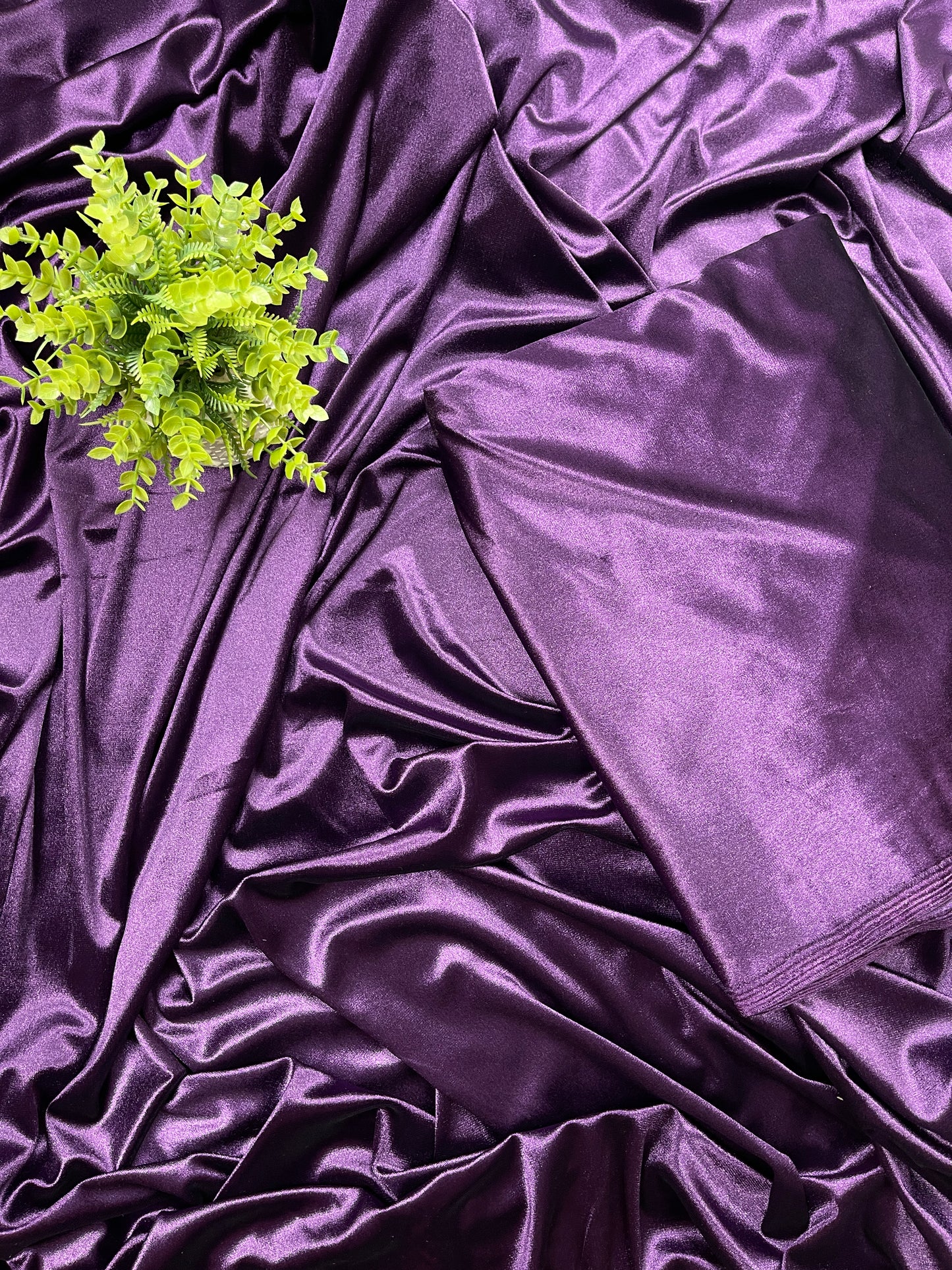 Plain Korean Velvet Fabric