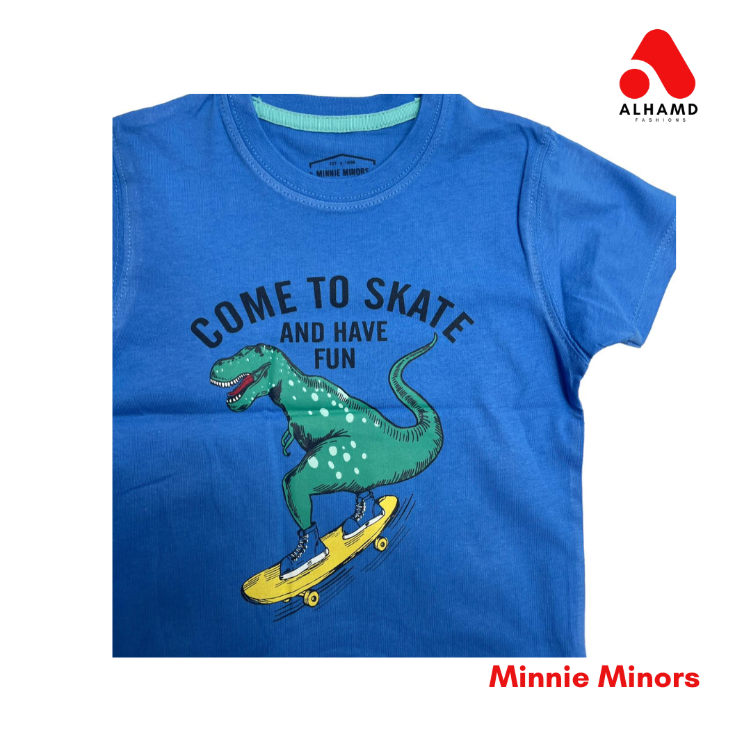 Come to Skate | Boy TShirt | Blue | Minnie Minors