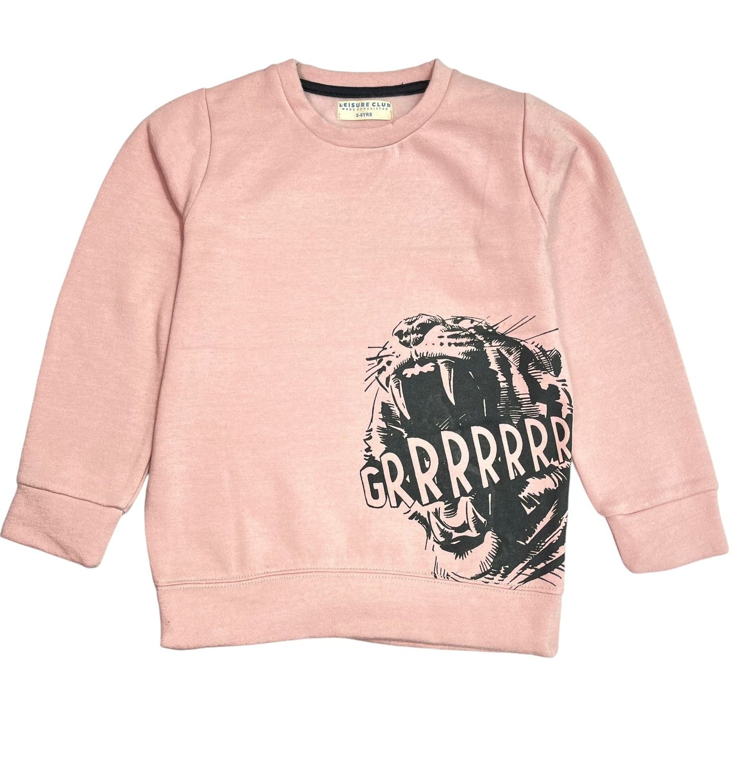 Girls Powder Pink Cozy Fleece Shirt | Graphic Shirt