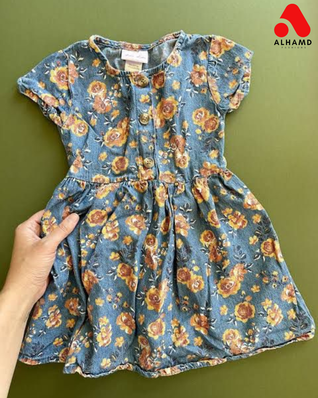 Girls Floral Print | Frock | Solid Pattern